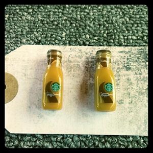 Bottled Starbucks Mocha Frap Earrings
